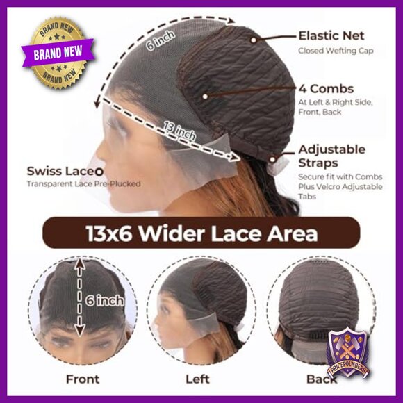 13x6 HD Lace Front Wig Human Hair Body Wave 200 Density 28 Inch main image 6
